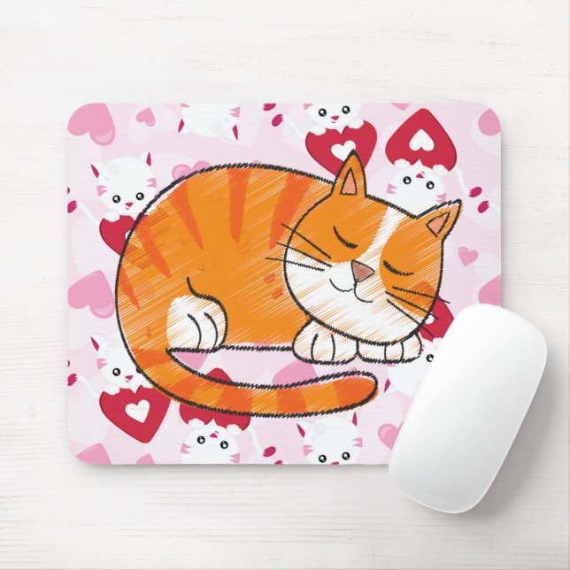 Mousepad Gatinho (Com mouse)