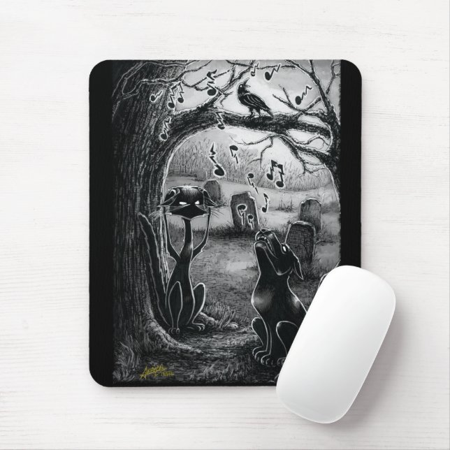 Mousepad Gatinho Boo, Pad de Mouse Crítico (Com mouse)