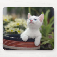 Gatinho branco turco