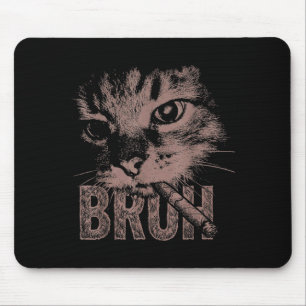 Mousepad Gatinho cigarro meme de gato fumando engraçado est