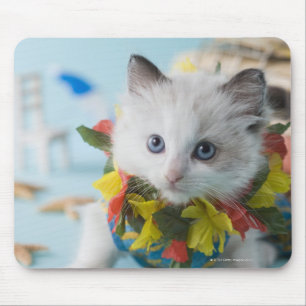 Mousepad Gatinho da boneca de pano e férias de verão