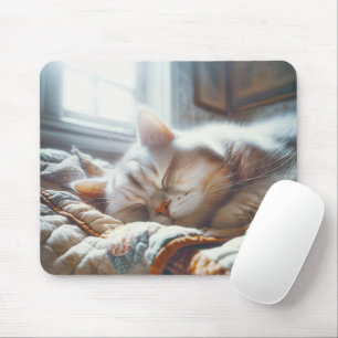 Mousepad Gatinho De Dormir Na Coleta Antiga