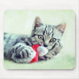 Mousepad gatinho de Natal