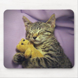 Mousepad Gatinho do gato do gatinho da margarida do bebê
