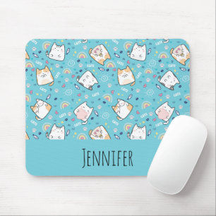 Mousepad Gatinho Gatinho Gato, Padrão Whimsical