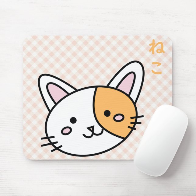 Mousepad gatinho laranja (Com mouse)