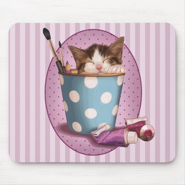 Mousepad Gatinho Napping (Frente)