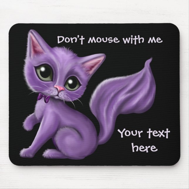 Mousepad Gatinho roxo (Frente)