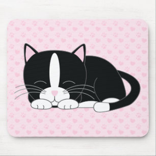 Mousepad Gatinho Sonolento {Tuxedo}