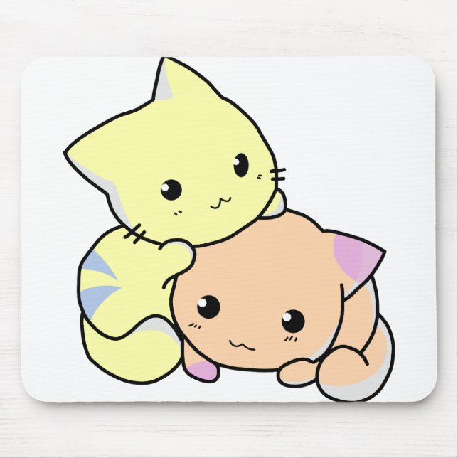 Mousepad gatinhos, bonitinhos de rapô (Frente)