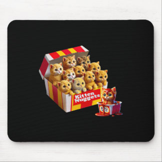 Mousepad Gatinhos Nuggets Gato Lover Gift Comida Pun Galinh