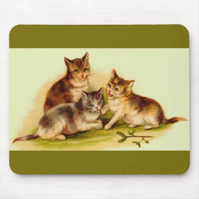 Mousepad Gatinhos vitorianos (Frente)