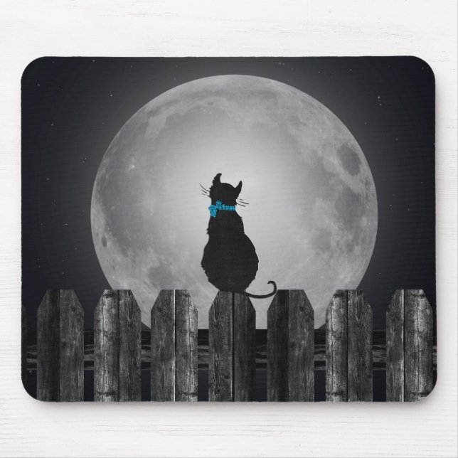 Mousepad Gato À Lua (Frente)