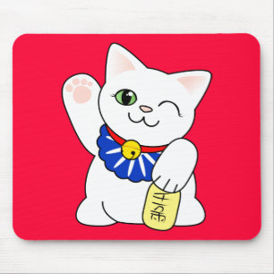 Mousepad Gato afortunado de Maneki Neko