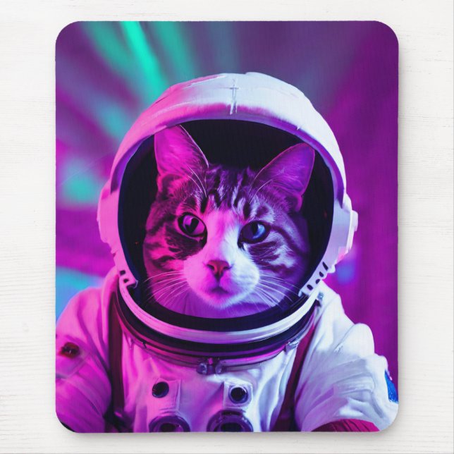 Mousepad gato astronauta (Frente)