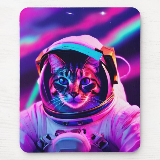 Mousepad gato astronauta (Frente)