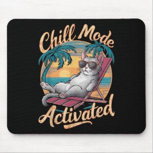 Mousepad Gato Ativado No Modo De Enchimento Com Gles Na Pra
