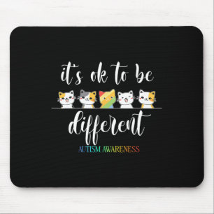 Mousepad Gato Autismo Está Tudo Bem Ser Diferente Autista E