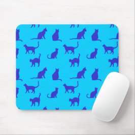 Mousepad Gato Azul Real