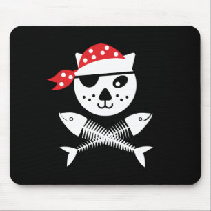 Mousepad Gato Bonito E Engraçado De Crianças Piratas