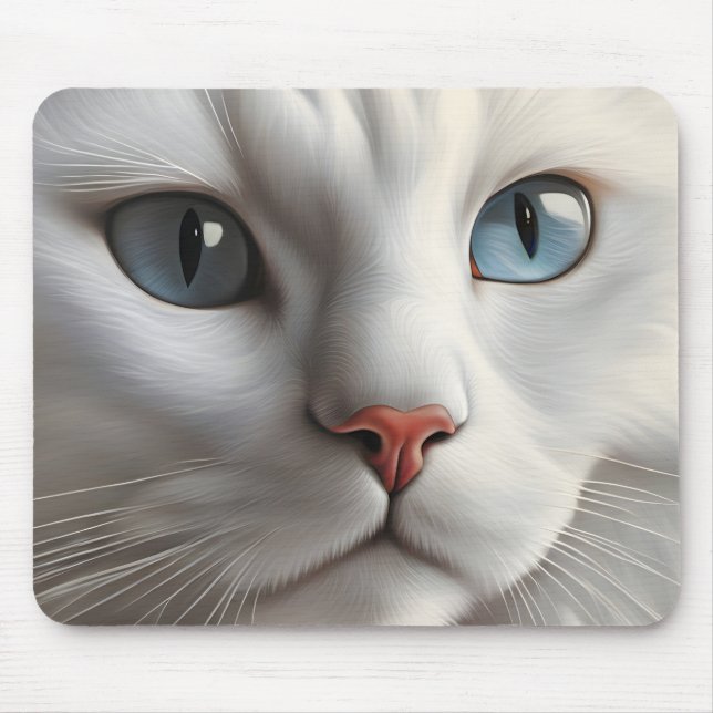Mousepad Gato Branco (Frente)