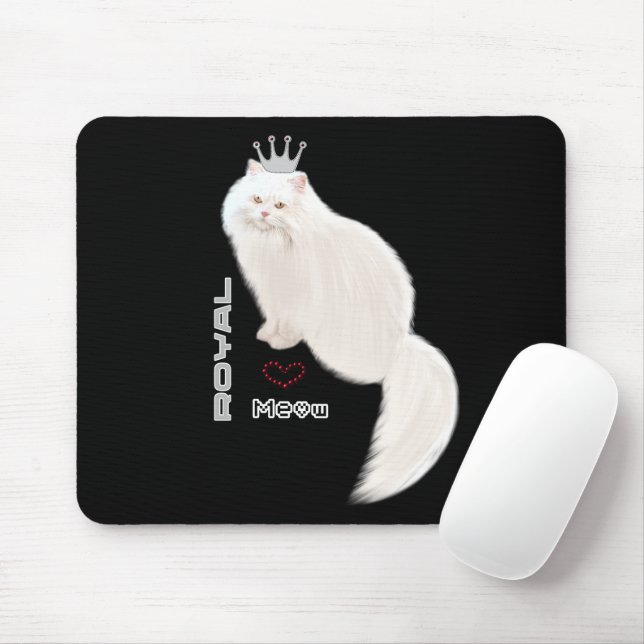 Mousepad Gato branco (Com mouse)