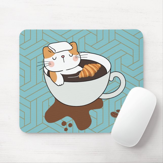Mousepad 	 Gato Café (Com mouse)
