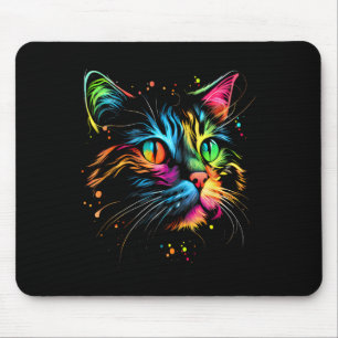 Mousepad Gato Colorido Bonito Para Meninas Masculinas - Gat