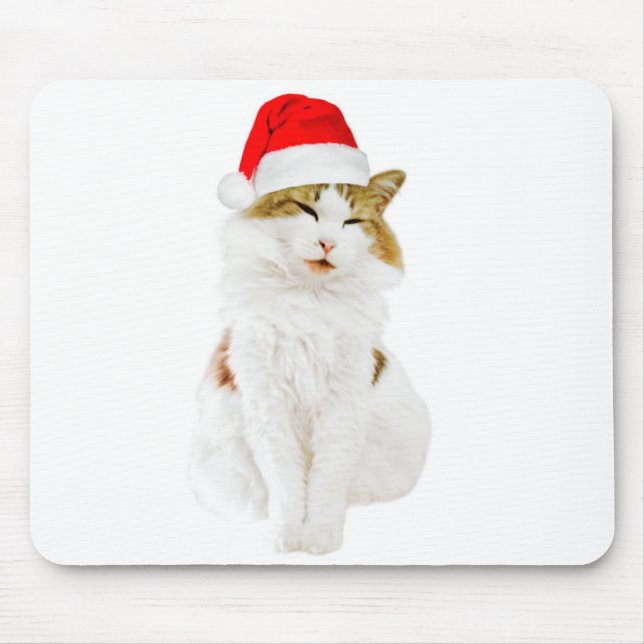 Mousepad Gato com Papai noel (Frente)