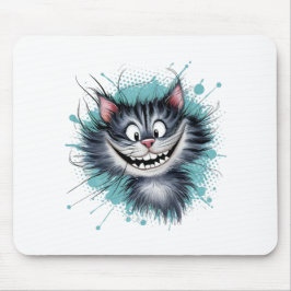 Mousepad Gato com sorriso.