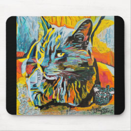 Mousepad Gato de Arte Personalizado e Pad do Rato