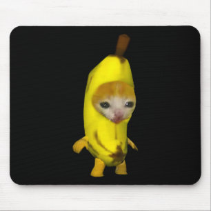 Mousepad Gato de Banana Feliz Bananacat Meme Kitty Cat Lov