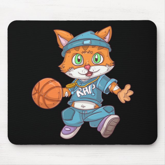 Mousepad Gato de Basquete (Frente)