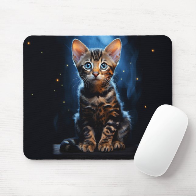 Mousepad Gato de Bengala (Com mouse)