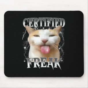 Mousepad Gato de Bobo Engraçado, Engraçado, Comido, Engraça