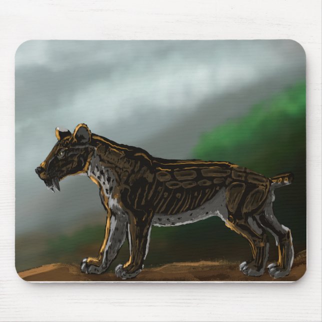 Mousepad Gato de Dente de Sabre (Frente)