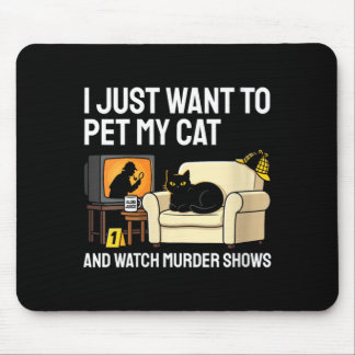 Mousepad Gato de estimação das mulheres e assistir a shows