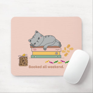 Mousepad Gato de Fim de Semana Reservado