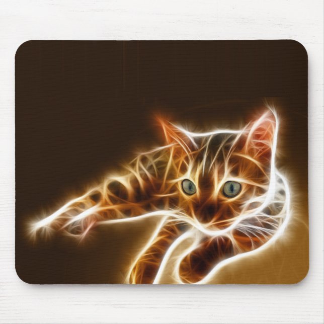 Mousepad Gato de Fractalius Bengal (Frente)