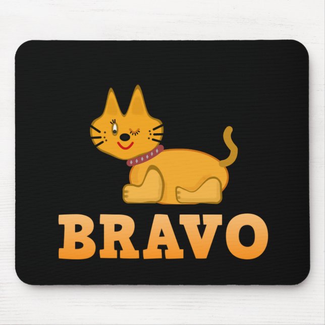 Mousepad Gato de gato-do-gato-do-mato-bravo desenho bravo (Frente)