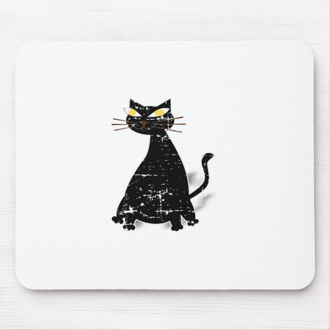 Mousepad Gato de Gordura Preta Distante (Frente)