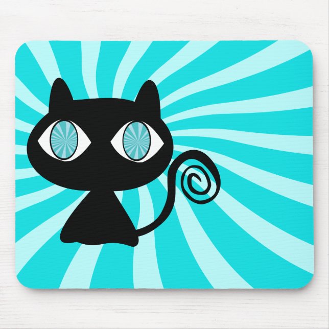 Mousepad Gato de Hypno com demasiado Catnip (Frente)