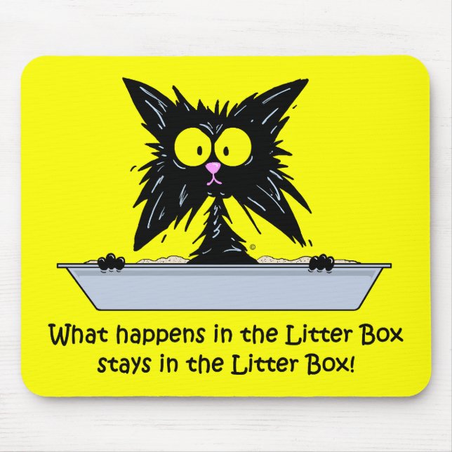 Mousepad Gato de Litterbox (Frente)
