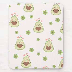 Mousepad Gato de Mouse Bonito Kawaii Avocado Engraçado