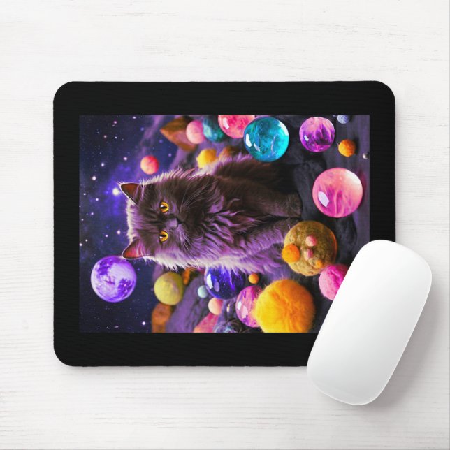 Mousepad Gato de Mouse - Presente perfeito para os amantes  (Com mouse)