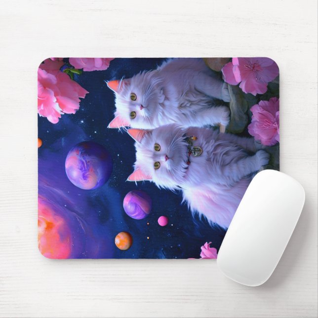 Mousepad Gato de Mouse - Presente perfeito para os amantes  (Com mouse)