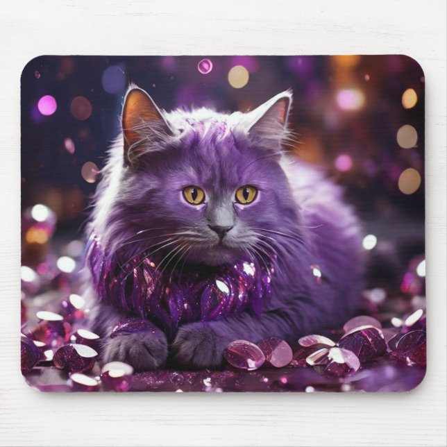 Mousepad Gato de Mouse - Presente perfeito para os amantes  (Frente)