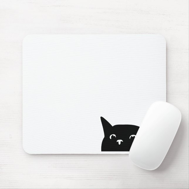 Mousepad Gato de Peeking Engraçado (Com mouse)