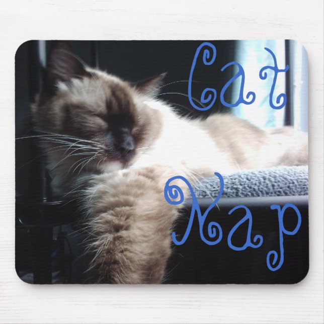 Mousepad Gato de Ragdoll que Napping (Frente)