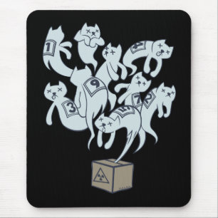 Mousepad Gato de Schrödinger 9 vidas